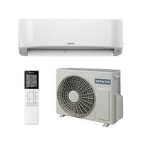 Hitachi airHome 400 oras–oras šilumos siurblys / oro kondicionierius 2.5 kW vėsinimui, 3.4 kW šildymui – komplektas (RAK-DJ25RHAE-1/RAC-DJ25WHAE)