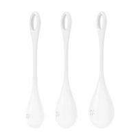 SATISFYER BALLS Fun Factory Yoni Power 1 Kegel Ball Set - Pelvic Floor Trainer, White/Red