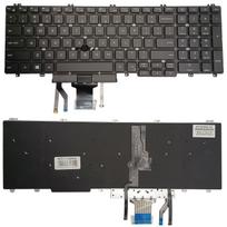 Klaviatūra DELL Latitude 5500, su pašvietimu ir „trackpoint“