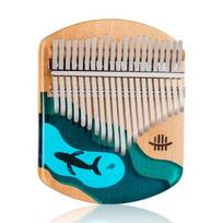 21 klavišas Kalimba nykščio piršto pianinas Calimba vientisa epoksidinė derva medinė klaviatūra muzikos instrumentas profesionalios dovanos su priedais None beige