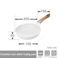 Mini  White Ceramic Frying Pot Pans Thickened Omelet Pan Non-Stick Egg Pancake Steak Cooking Skillet Ham Pans Breakfast Maker Cookware