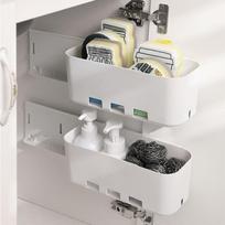 Retractable Kitchen Cabinet Storage Rack - Multifunctional, Punch-Free, Pull-Out Drawer Organizer balta