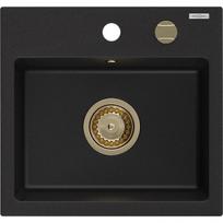 Granitinė plautuvė Mexen Milo 6505441000-77-G, juodas