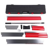 Gipso plokščių lyginimo mentelių rinkinys 30cm 50cm 80cm Grandiklis 0.3mm 0.5mm Mentelės Prailginama rankena Rinkinys red
