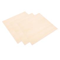 10Pcs Basswood Sheets 3mm Thick Plywood Boards Unfinished Wood Squares for Crafts Cutting Staining white
