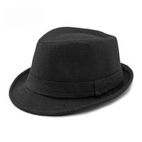 Rudens ir žiemos Franny paprasta skrybėlė vyrams ir moterims britiška retro džiazo skrybėlė džentelmenas vilnonis fedora juoda
