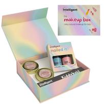 Tuco® Kids ekologiškas glam makiažo rinkinys mergaitėms | Saugus makiažo rinkinys | Gimtadienio dovana 4 5 6 7 8 9 10 11 12-16 metų amžiaus | Netoksiškas vaikiškas lūpų balzamas