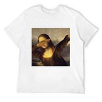 Mona Lisa DABBING! DAB! T-Shirt Anime Shirt Man Clothes Blouse Cotton T Shirt Men S balta