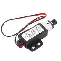 Mini elektrinis linijinis pavara 15 mm/s 50 N stūma 10 mm eiga Aliuminio vamzdis Linijinio judesio pavara