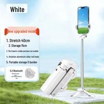 JC25 Bluetooth Selfie Stick & Tripod for Mobile Phones - Portable Handheld Live Broadcast Stand balta