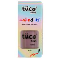 Tuco® Vaikams vandens pagrindo saugūs nagų lakai mergaitėms | Lengvai nusilupamas, netoksiškas, natūralus ir saugus vaikams | 1x10ml pakuotė | Rožinis