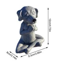 Šuo Buda Meditacijos Sodo Statulos Lauko Dervos Skulptūra Dekoracija Malda Šuo Figūrėlė Vidaus Lauko Namų Kambario Dekoras Meditation dog