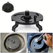 Kuro bako dangtelio raktas 100-170 mm Kuro siurblio siurblio siurblio fiksavimo žiedo įrankis Daugiafunkcis reguliuojamas raktas Universalus kuro bako dangtelio nuėmimo įrankis juoda
