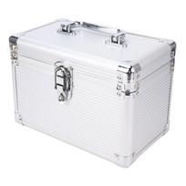 CD DVD Storage Case 6 Slots Water Proof Black Portable DVD Storage Holder for Home Travel Office
