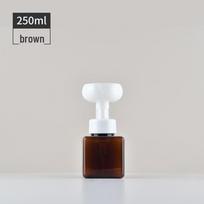 Kvadratinis PETG putų dozatorius rankų dezinfekantui ar kosmetikai (250ml, 450ml, 650ml)