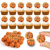 20 vnt. Krepšinio torto papuošimai Mini keksiukų papuošimai Krepšinio vakarėliui Gimtadienio vakarėliui Sporto vakarėlio reikmenys 20PCS