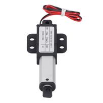 Mini elektrinis linijinis pavara 24V 30 mm eiga 50N stūma 15 mm/s greitis IPX4 atsparus vandeniui Elektrinis