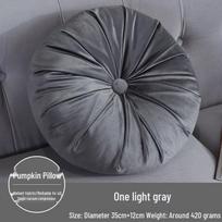 Nauja skandinaviška apvali moliūgo formos aksominė pagalvė-mėtymo pagalvė miegamajam, lango nišai, lovos galvūgaliui, atlošui, sofai ir svetainei. 35cm Diameter Round