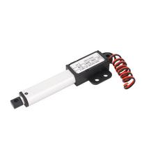 Mini elektrinis linijinis pavara 50 mm eiga 70 N stūmis 8 mm/s greitis Mažas elektrinis stūmoklis DC24V