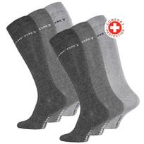 "COMFORT" Vyriškos medvilninės kojinės be gumos VCA Textil®, pilkos, 6 poros
