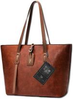 Moteriška odinė rankinė BAD&BAGS, ruda, shopper tipo