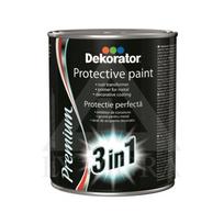 Apsauginiai dažai DEKORATOR 3in1 antracitas RAL7016 0,5 L  203038