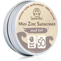 Suntribe Mini Zinc Sunscreen mineralinis apsauginis veido ir kūno kremas SPF 50 Mud Tint 15 g