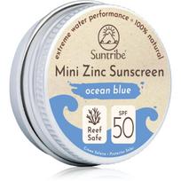 Suntribe Mini Zinc Sunscreen mineralinis apsauginis veido ir kūno kremas SPF 50 Ocean Blue 15 g