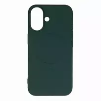 Liquid Silikoninis dėklas su MagSafe skirtas Apple iPhone 16e – žalios spalvos