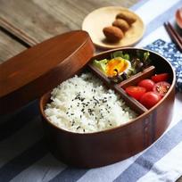 Medinis Bento Dėžutė Vienas Sluoksnis Uosio Bento Sushi Dėžutė Medinė Pietų Dėžutė Stalo Indai Didelės Talpos Bento Dėžutės Oval