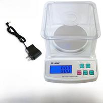 SF-400C Electronic Scale: Windshield, Medicinal, Jewelry, Kitchen, Laboratory Balance 500g/0.01g with Windshield + Power Supply