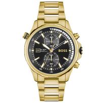 Hugo Boss 1513932 Globetrotter Chronograph Vyriškas laikrodis 44 auksas