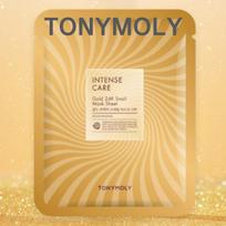 [TONYMOLY] Intensyvios priežiūros auksinė 24K sraigių kaukė lapelis 10 vnt.