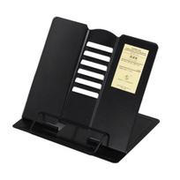 Metal Book Stand Desk Hands Free Reading Rest Book Stand Adjustable Cookbook Documents Holder for Recipes Music Book balta