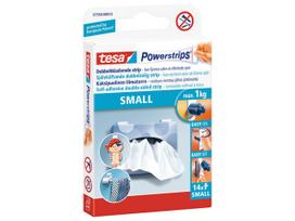 Dvipusio lipnumo juostelės Tesa Powerstrips Small, 14 vnt.