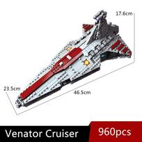 67106 JIESTAR Aukštųjų technologijų Moc Venator klasės puolamasis kreiseris naikintojas blokinis techninis modelis konstravimo žvaigždžių blokai kosminio laivo žaislai balta