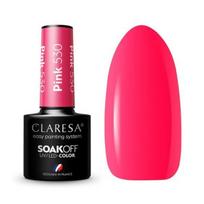 Ilgalaikis hibridinis nagų lakas Claresa, Pink 530, 5 g