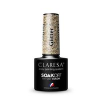 Ilgalaikis hibridinis nagų lakas Claresa Glitter 3, 5g.