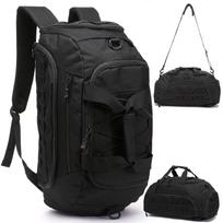 Duffel Sling Bag for Men Women 3-in-1 Tactical Gym Backpack with Shoe Compartment Convertible Weekender Overnight Travel Bag juoda