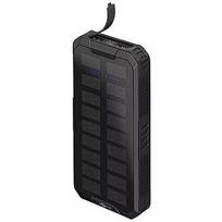 Goobay Outdoor fast charging power bank with solar (black, USB-C PD, QC 3.0, 20,000 mAh) 53934