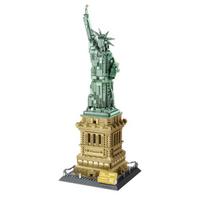 WG5227 Pasaulio Didžioji Architektūra Laisvės Statula Techninių Kaladėlių Žaislai Moc Idėjos Miesto Orientyrai Pastatai Surinkimo Modelis Berniukų Dovana