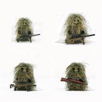 Karinis ginklas Kamufliažinis Ghillie kostiumas Snaiperio šautuvas Armijos kariai Minifigūrėlės MOC Dalys Kaladėlės Modelio konstravimo rinkiniai Vaikų žaislai