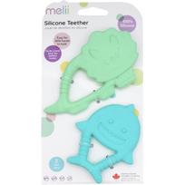 Melii Teethers kramtomas žaislas Dino & Shark 2 vnt.