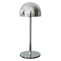 Sidabrinės spalvos stalinis šviestuvas LED su nuotolinio valdymo funkcija (aukštis 30 cm) su metaliniu gaubtu Tim – Sirius