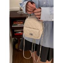 Fashion rhombus chain bag women's new fashion small backpack simple handbag