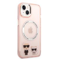 Karl Lagerfeld MagSafe Compatible Case Choupette skirtas iPhone 14 Plus, rožinis