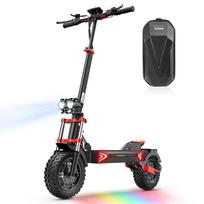 iScooter iX8 Elektrinis paspirtukas 12'' Bekelės padanga, 1200W*2 variklis, 48V20AH baterija, 60Km/H, 70KM nuvažiuojamas atstumas, Dvigubi diskiniai stabdžiai 2400W——iX8 juoda