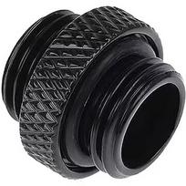 Alphacool icicle double nipple G1/4 AG to G1/4 AG, connection (black, for soft hoses (PVC, silicone, neoprene)) 17399