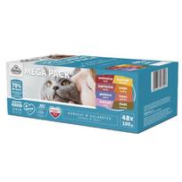 Frendi kačių paketėliai mėsos ir žuvies skonio želė 48x100g