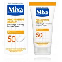 Mixa Niacinamide Bright Protective and Correcting Dark Spot Cream SPF50 šviesinantis apsauginis kremas nuo pigmentinių dėmių - 50 ml.